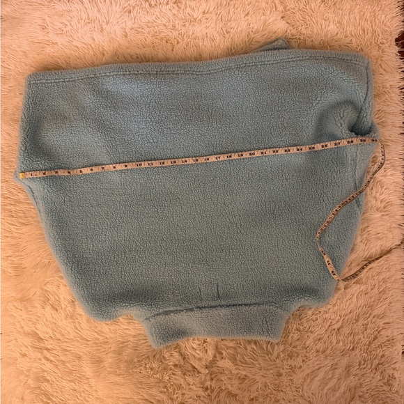 Disney Light Blue Sherpa Pullover with Peace Hand Embroidery - Picture 4 of 5